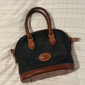 Dooney & Bourke Black and Brown Satchel